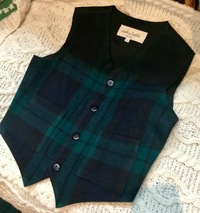 Blackwatch Tartan Wool Vest -  O’Neills