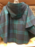 Blackwatch Tartan Wool Hooded Cape -  O’Neills