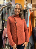 Fisherman Out of Ireland Horizontal Ribbed Cardigan