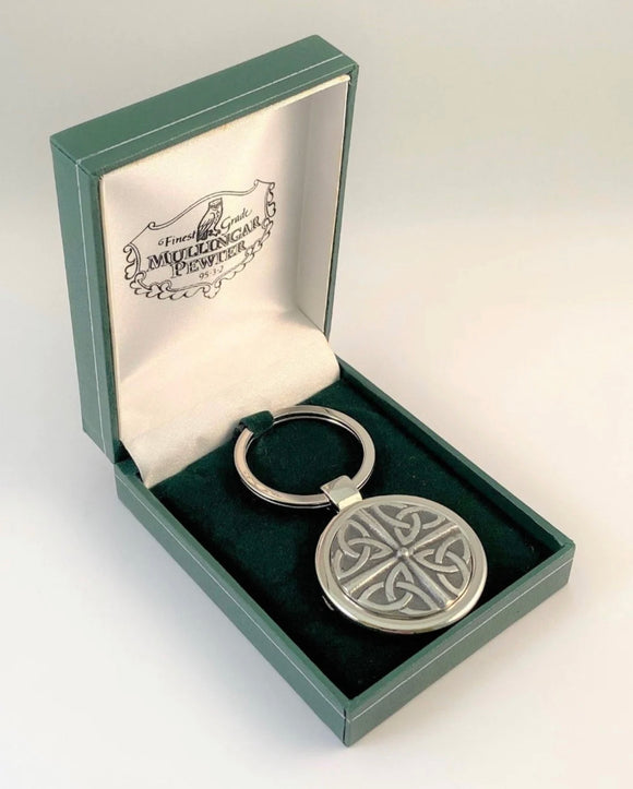 Mullingar Pewter Trinity Knot Key Ring