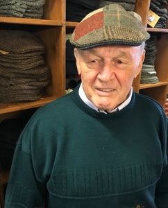 Irish Tweed Patchwork Cap -  Hanna Hats