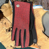 Ladies Herringbone Gloves with Celtic Knot