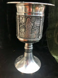 Mullingar Pewter St Brigid Chalice -  Mary-Anne's Irish Gift Shop