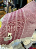 Studio Donegal Handwoven Ruby Wool Blanket/Throw -  Studio Donegal