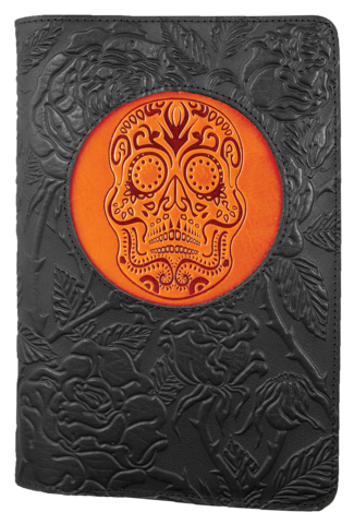 Leather Day of the Dead Refillable Journal -  Mary-Anne's Irish Gift Shop