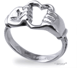 Ladies Emigrant Ring... Sterling Silver -  Mary-Anne's Irish Gift Shop